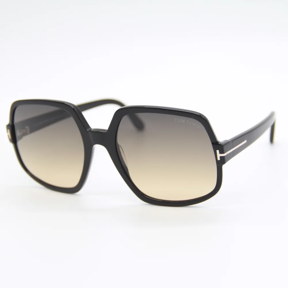 NEW TOM FORD SQUARE SUNGLASSES TOM FORD TF992 01B TOM FORD DELPHINE-02 FT0992/S